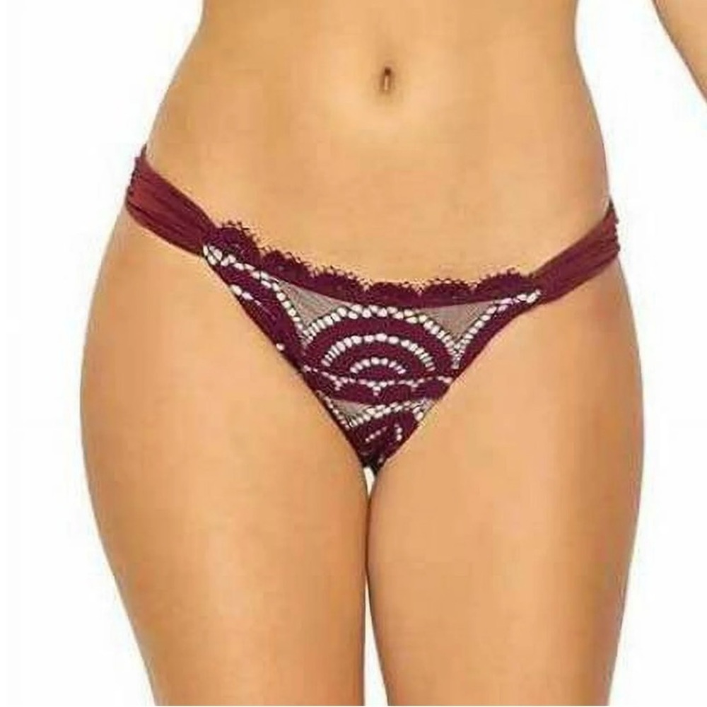Pilyq Vino Lace Fanned Teeny Bikini Swim Bottom | NWT